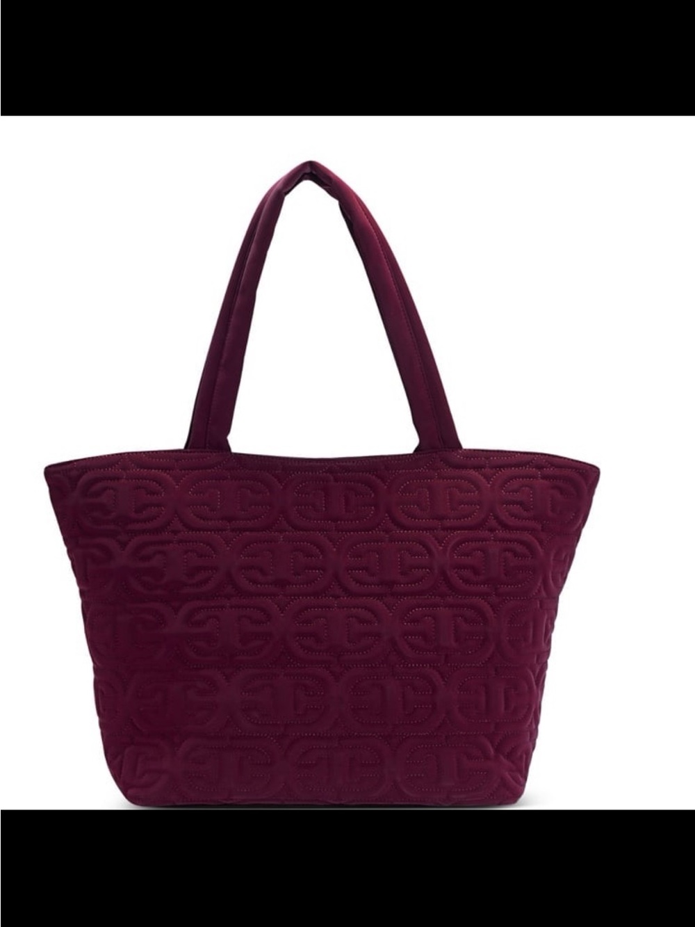 NWT sam Edelman ethyl top zip medium east west tote bag color Bordeaux - Picture 2 of 11